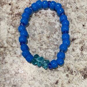 Blue Beaded Bracelet